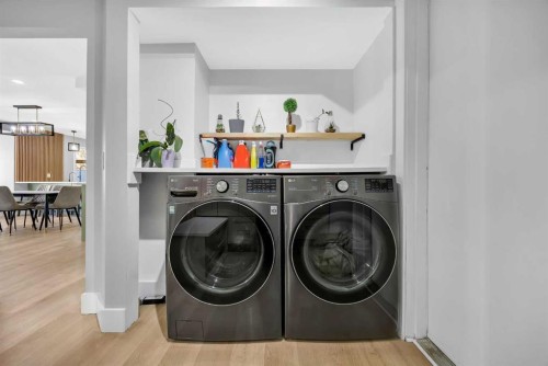 122 Hawkstone Drive Nw, Calgary, AB - Indoor Photo Showing Laundry Room