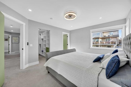 122 Hawkstone Drive Nw, Calgary, AB - Indoor Photo Showing Bedroom