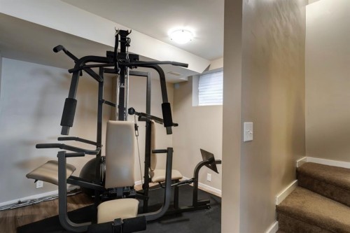 48 Sage Valley Drive Nw, Calgary, AB - Indoor Photo Showing Gym Room