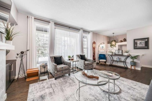 140 Cranford Walk Se, Calgary, AB - Indoor Photo Showing Living Room