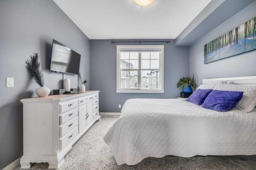 140 Cranford Walk Se, Calgary, AB - Indoor Photo Showing Bedroom