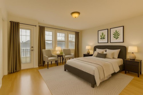 228 Luxstone Place Sw, Airdrie, AB - Indoor Photo Showing Bedroom