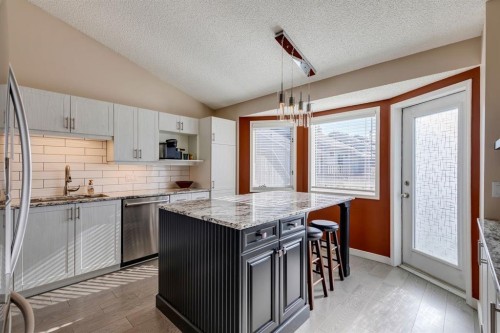 19 Sunlake Gardens Se, Calgary, AB - Indoor Photo Showing Kitchen With Upgraded Kitchen