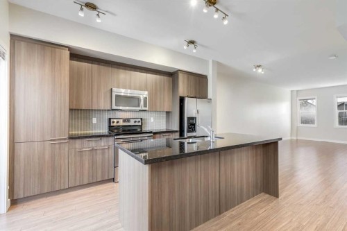 155 Silverado Common Sw, Calgary, AB - Indoor Photo Showing Kitchen With Stainless Steel Kitchen With Upgraded Kitchen