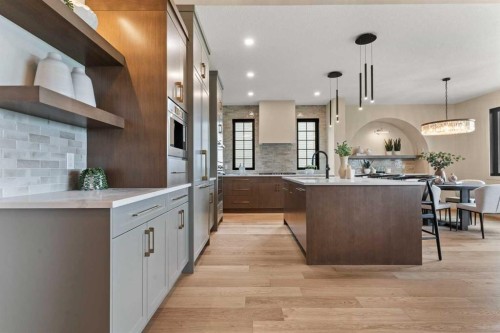 8 Westmount Point, Okotoks, AB - Indoor Photo Showing Kitchen With Upgraded Kitchen