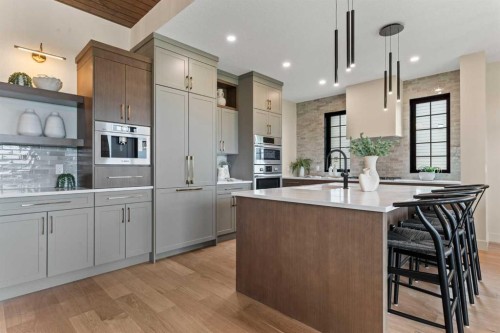 8 Westmount Point, Okotoks, AB - Indoor Photo Showing Kitchen With Upgraded Kitchen