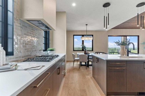 8 Westmount Point, Okotoks, AB - Indoor Photo Showing Kitchen With Upgraded Kitchen