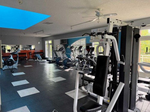 7204-14 Hemlock Crescent Sw, Calgary, AB - Indoor Photo Showing Gym Room