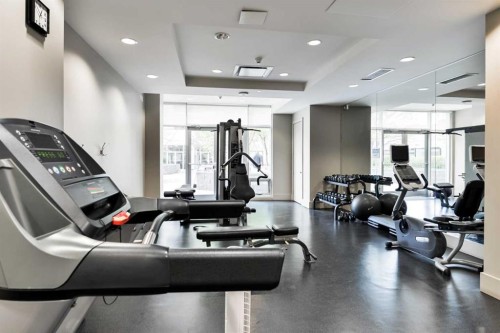 2404-1118 12 Avenue Sw, Calgary, AB - Indoor Photo Showing Gym Room