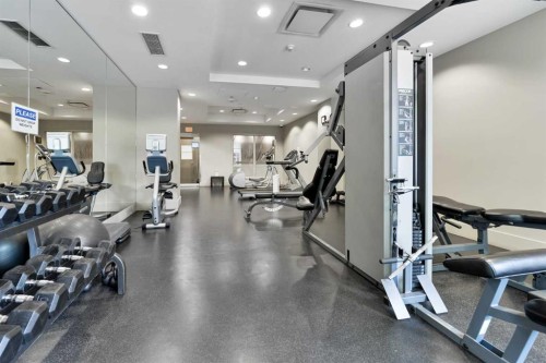 2404-1118 12 Avenue Sw, Calgary, AB - Indoor Photo Showing Gym Room