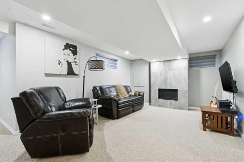 810 Wentworth Place Sw, Calgary, AB - Indoor Photo Showing Basement