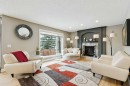810 Wentworth Place Sw, Calgary, AB  - Indoor Photo Showing Living Room With Fireplace 