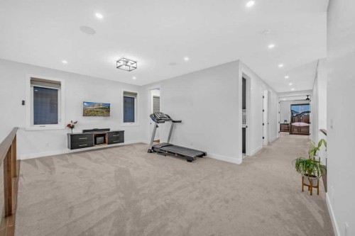 95 Saddlepeace Way Ne, Calgary, AB - Indoor Photo Showing Gym Room