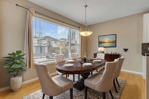 119 Valley Stream Circle Nw, Calgary, AB - Indoor Photo Showing Dining Room