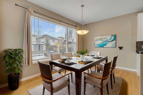 119 Valley Stream Circle Nw, Calgary, AB - Indoor Photo Showing Dining Room
