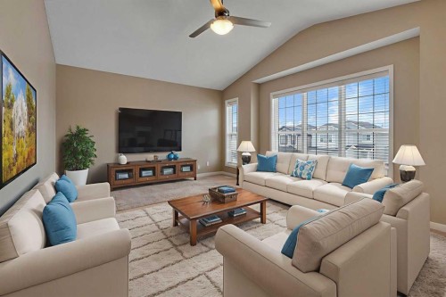 119 Valley Stream Circle Nw, Calgary, AB - Indoor Photo Showing Living Room