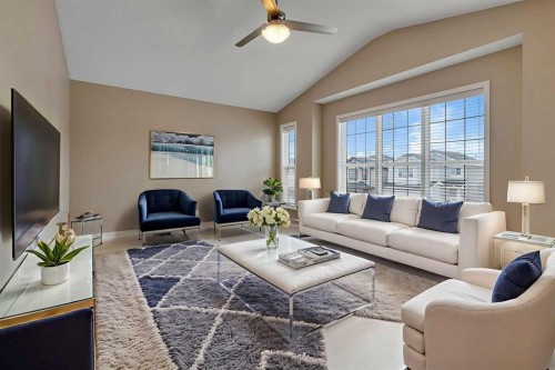 119 Valley Stream Circle Nw, Calgary, AB - Indoor Photo Showing Living Room