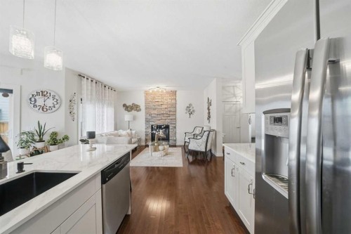 65 Sage Hill Landing Nw, Calgary, AB - Indoor Photo Showing Kitchen With Upgraded Kitchen