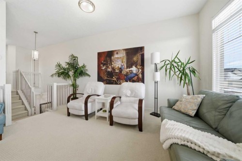 65 Sage Hill Landing Nw, Calgary, AB - Indoor Photo Showing Living Room