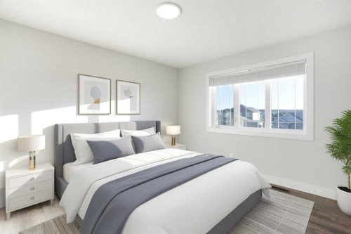 74 Cimarron Estates Drive, Okotoks, AB - Indoor Photo Showing Bedroom