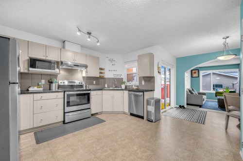 144 Saddlecrest Place Ne, Calgary, AB - Indoor Photo Showing Kitchen With Stainless Steel Kitchen