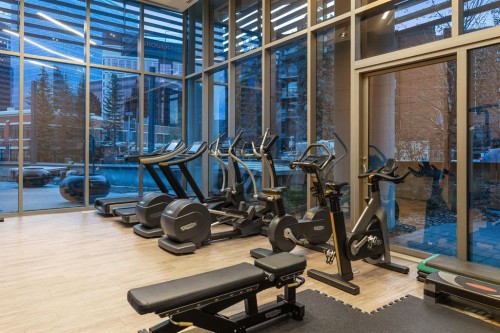 511-738 1 Avenue Sw, Calgary, AB - Indoor Photo Showing Gym Room