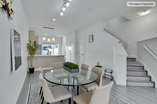 131 Lucas Boulevard, Calgary, AB - Indoor Photo Showing Dining Room