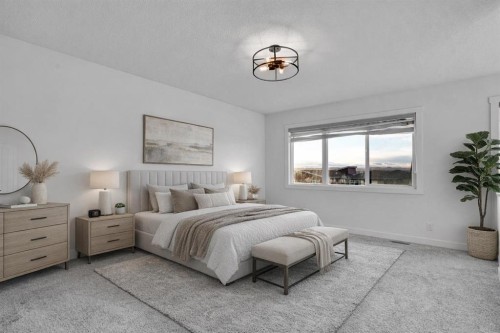 131 Lucas Boulevard, Calgary, AB - Indoor Photo Showing Bedroom