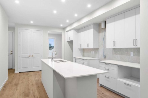 107 Royston Way Nw, Calgary, AB - Indoor Photo Showing Kitchen With Upgraded Kitchen