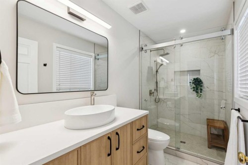 33 River Rock Crescent Se, Calgary, AB - Indoor Photo Showing Bathroom