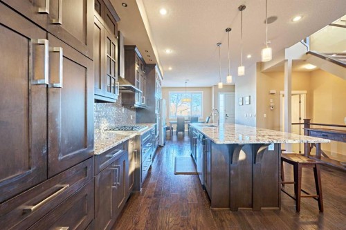 2817 23A Street Nw, Calgary, AB - Indoor Photo Showing Kitchen With Upgraded Kitchen