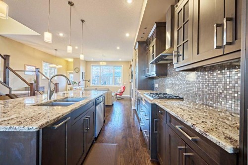 2817 23A Street Nw, Calgary, AB - Indoor Photo Showing Kitchen With Double Sink With Upgraded Kitchen