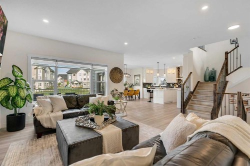 1315 Bayside Drive Sw, Airdrie, AB - Indoor Photo Showing Living Room