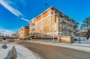 301-208 Holy Cross Lane Sw, Calgary, AB  - Outdoor With Balcony With Facade 