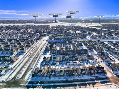 303 New Brighton Villas Se, Calgary, AB - Outdoor With View