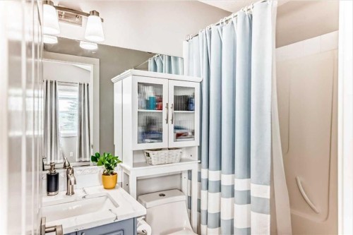 137 Coverton Circle Ne, Calgary, AB - Indoor Photo Showing Bathroom