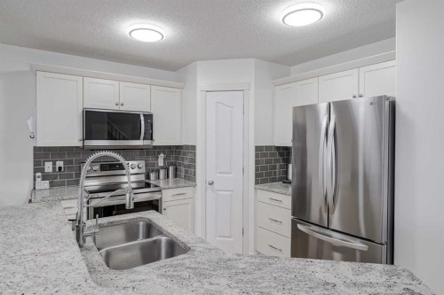 52 Autumn Court Se, Calgary, AB - Indoor Photo Showing Kitchen With Double Sink