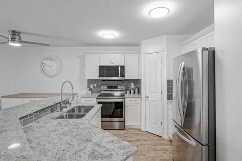 52 Autumn Court Se, Calgary, AB - Indoor Photo Showing Kitchen With Double Sink With Upgraded Kitchen