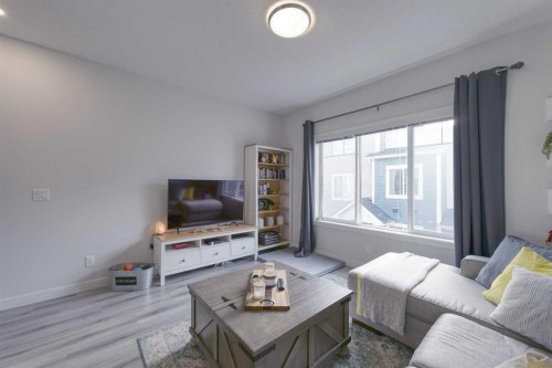 518 Canals Crossing, Airdrie, AB - Indoor Photo Showing Living Room