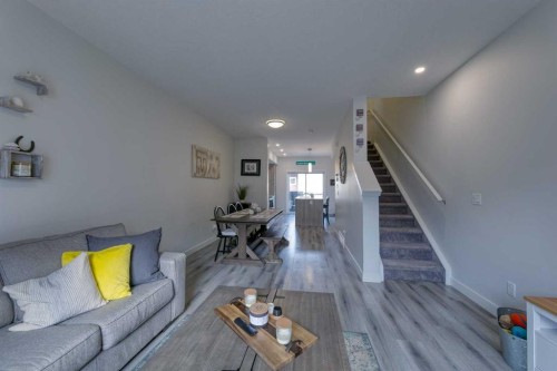 518 Canals Crossing, Airdrie, AB - Indoor Photo Showing Living Room