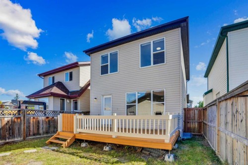 201 Copperstone Terrace Se, Calgary, AB - Outdoor With Deck Patio Veranda With Exterior