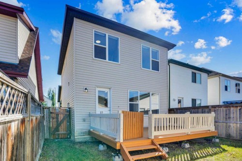 201 Copperstone Terrace Se, Calgary, AB - Outdoor With Deck Patio Veranda With Exterior