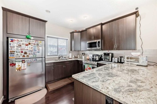 29 Redstone Common Ne, Calgary, AB - Indoor Photo Showing Kitchen With Upgraded Kitchen