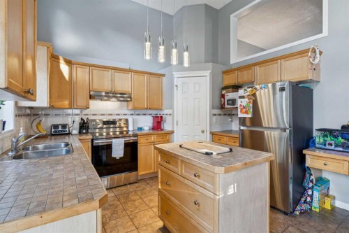 22 Country Hills Cove Nw, Calgary, AB - Indoor Photo Showing Kitchen With Double Sink