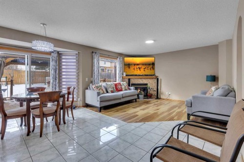 710 Coral Springs Boulevard Ne, Calgary, AB - Indoor With Fireplace