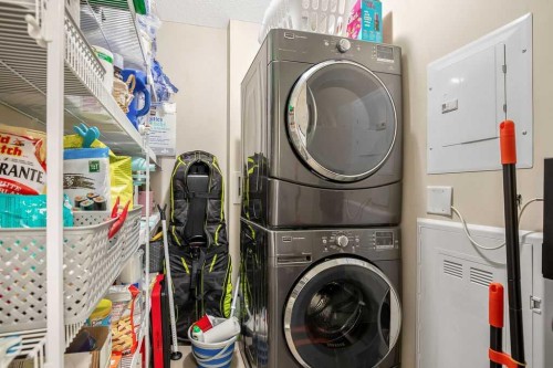 321-402 Marquis Lane Se, Calgary, AB - Indoor Photo Showing Laundry Room