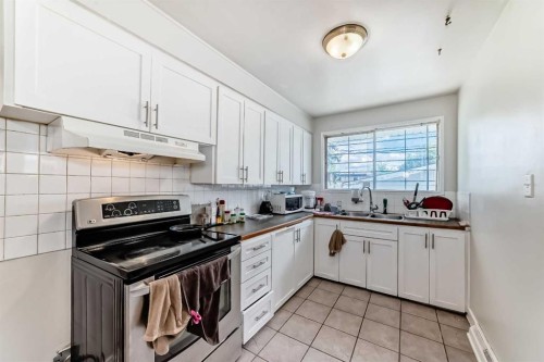 2208 47 Street Se, Calgary, AB - Indoor Photo Showing Kitchen With Double Sink