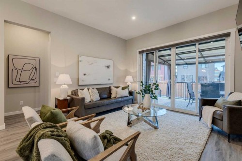 14 Cranbrook Common Se, Calgary, AB - Indoor Photo Showing Living Room