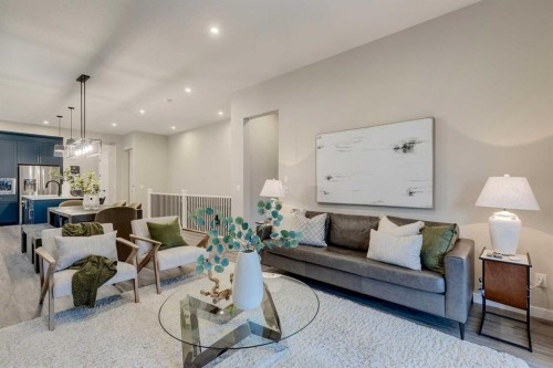 14 Cranbrook Common Se, Calgary, AB - Indoor Photo Showing Living Room