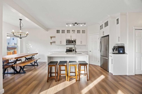 366 Bridleridge View Sw, Calgary, AB - Indoor Photo Showing Kitchen With Double Sink